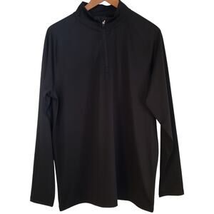 G/FORE Performance Long Sleeve 1/4 Zip Pullover Black Men's Size Medium in VGUC
